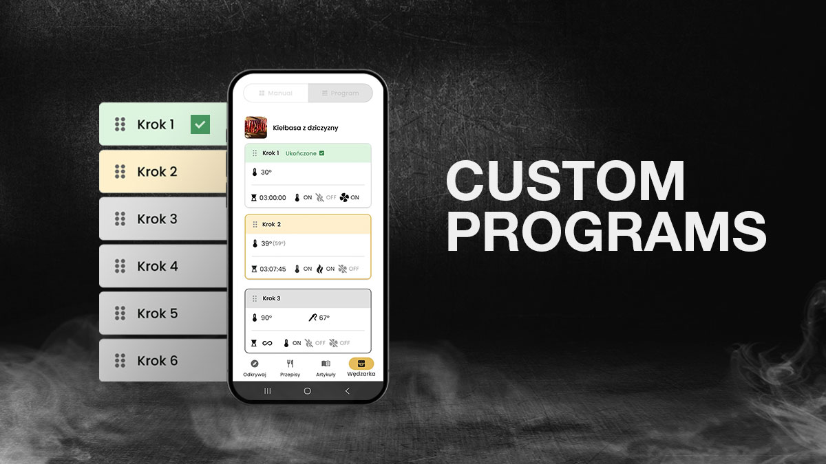 Przechodzenie między krokami