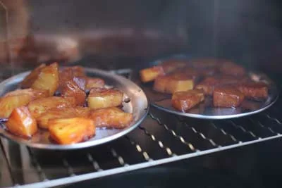 Smoked Pineapple with Salted Caramel