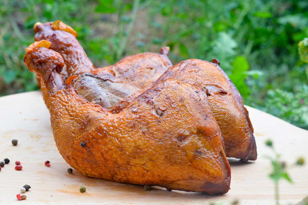 Smoked chicken drumsticks